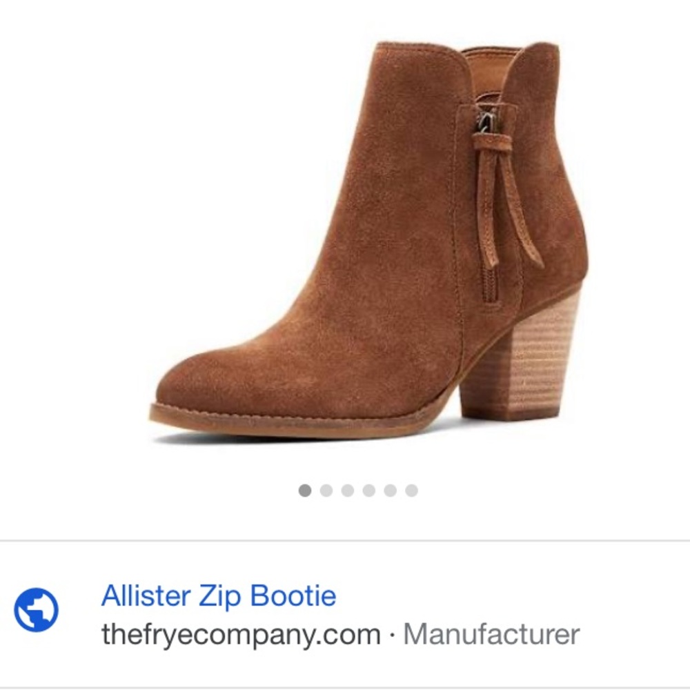 Frye and Co. Allister Zip Bootie Cognac size 7.5M